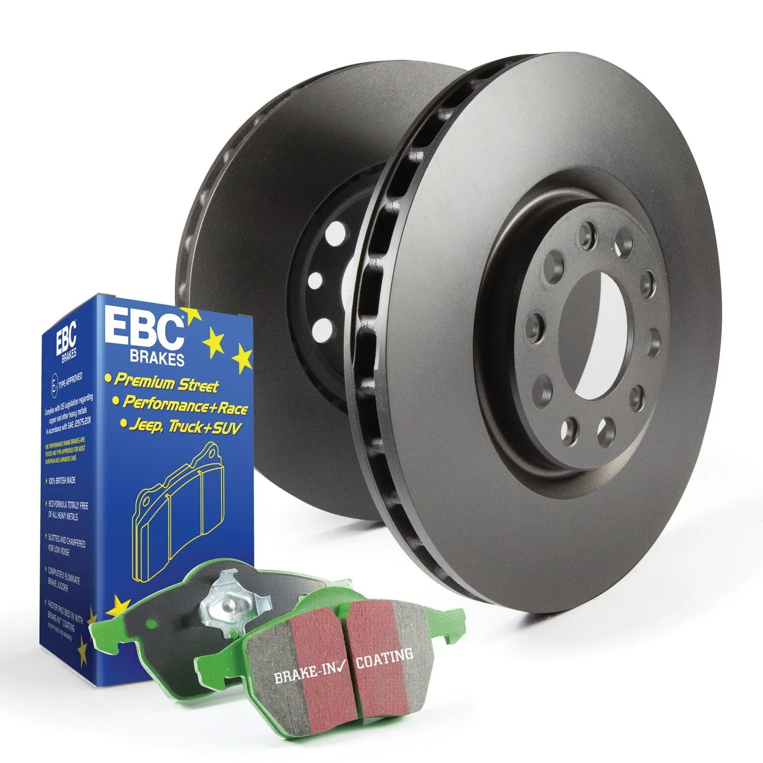 EBC Brakes S11KF1164 S11 Kits Greenstuff 2000 and RK Rotors;